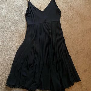 Spaghetti strap pleated dress